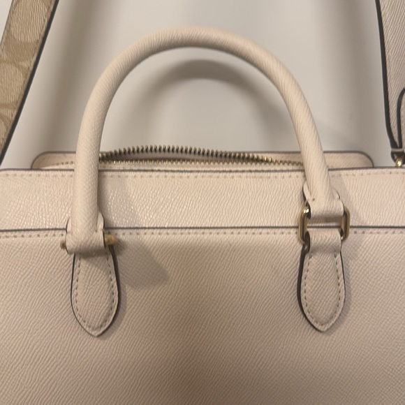 Coach Darcie Cream Leather Bag - Picture 4 of 10